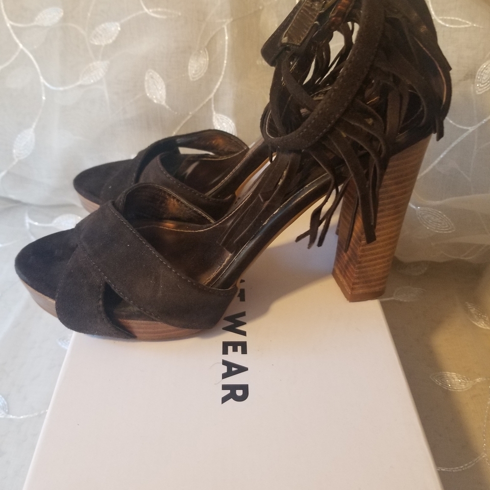 chocolate side sandals 4 inches